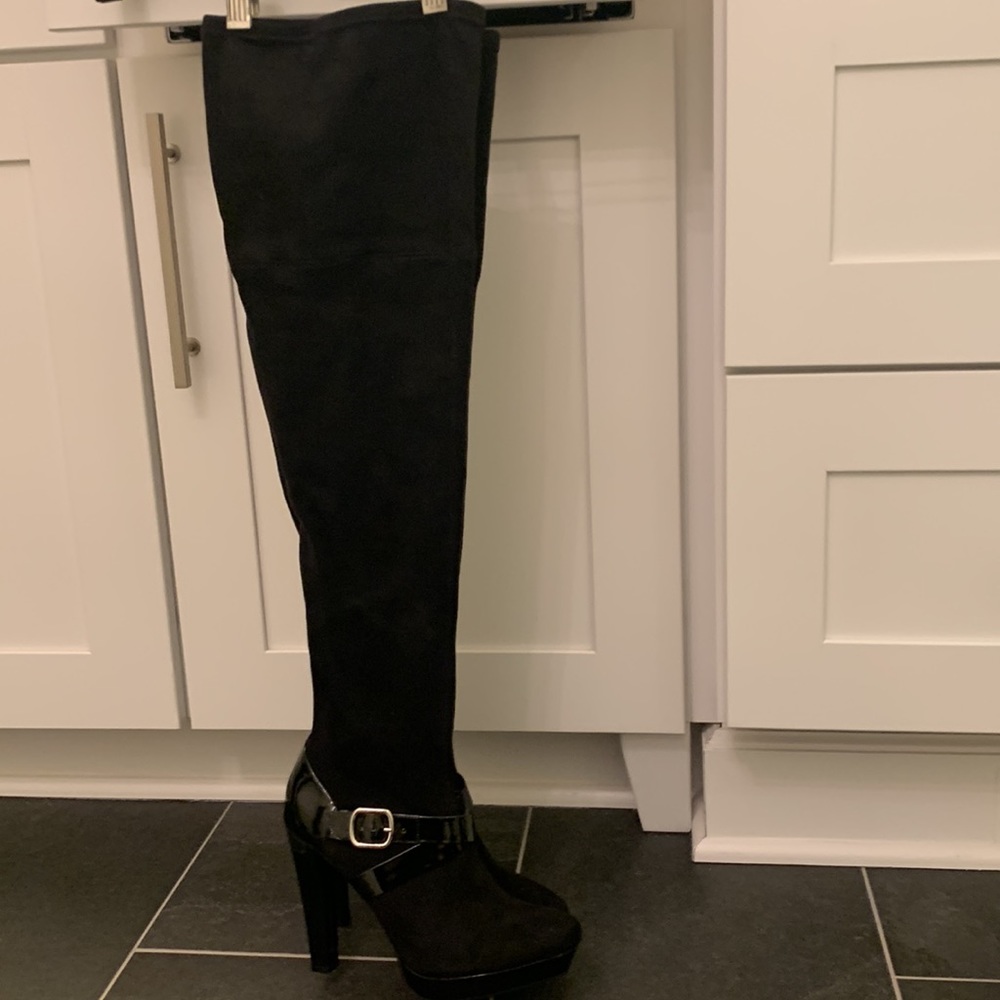 Black Platform Boots - image 2